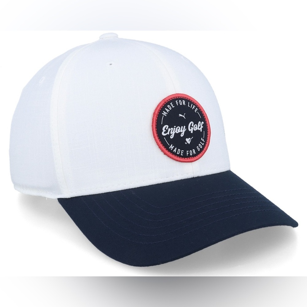 NWT Men’s Puma Hit 'N Hope Bright White Adjustable Hat